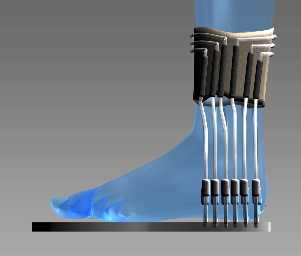 Diagram of the urine-powered socks