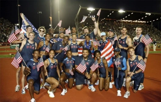 US Olympic athletes unveil Nike's new Swift System