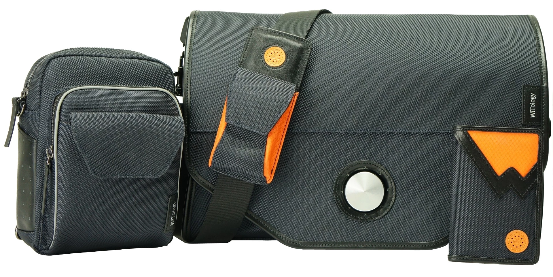 The bag has a dual magnetic turn lock system