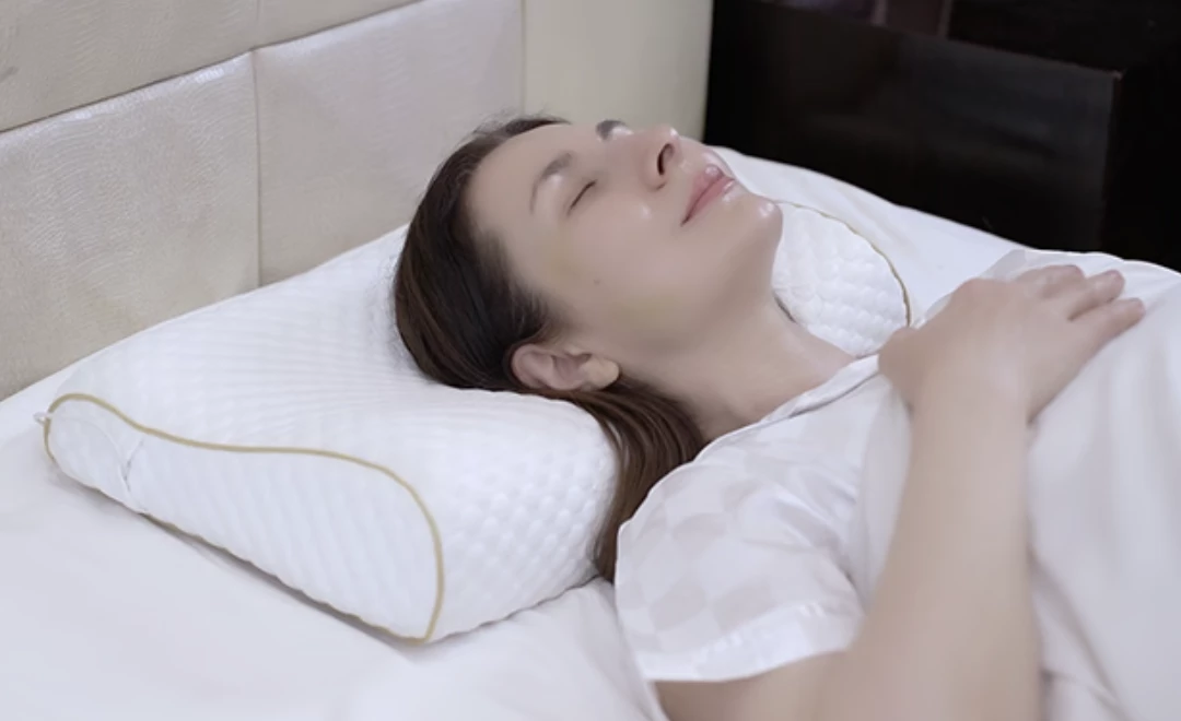 The pillow can even provide you with a bedtime massage before you drift off to sleep
