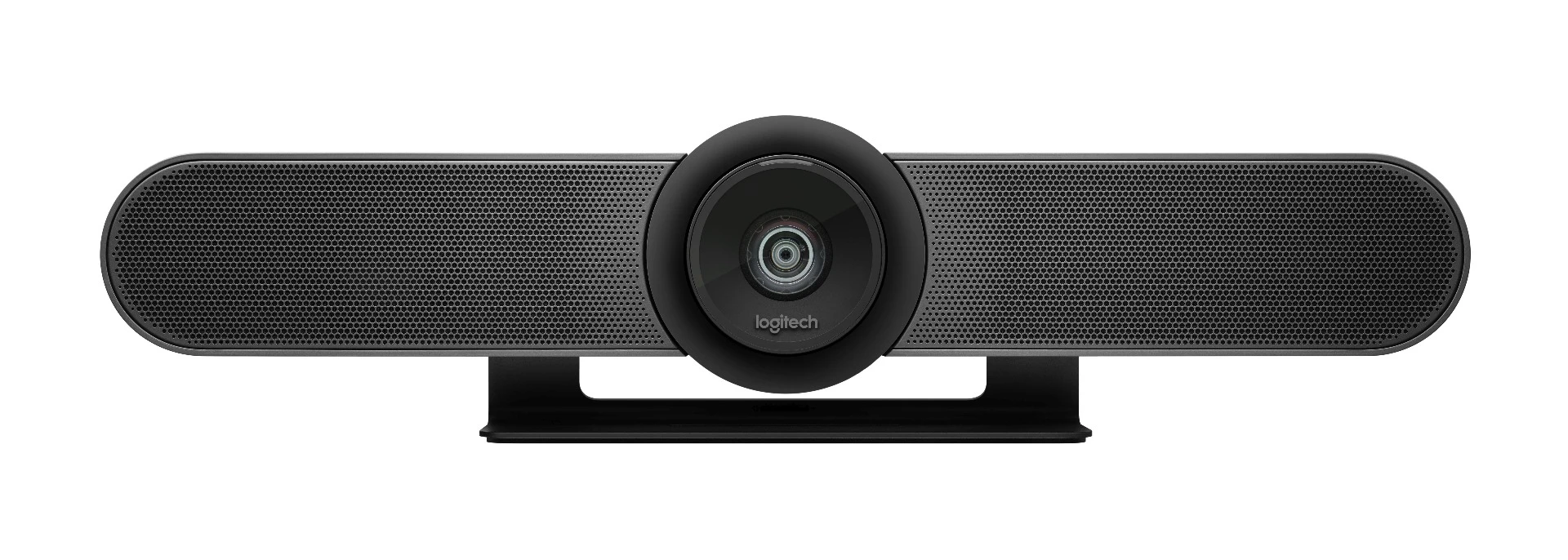 The Logitech MeetUp is built with a 4K, wide-angle camera with a 120-degree field of view, and three voice-isolating microphones
