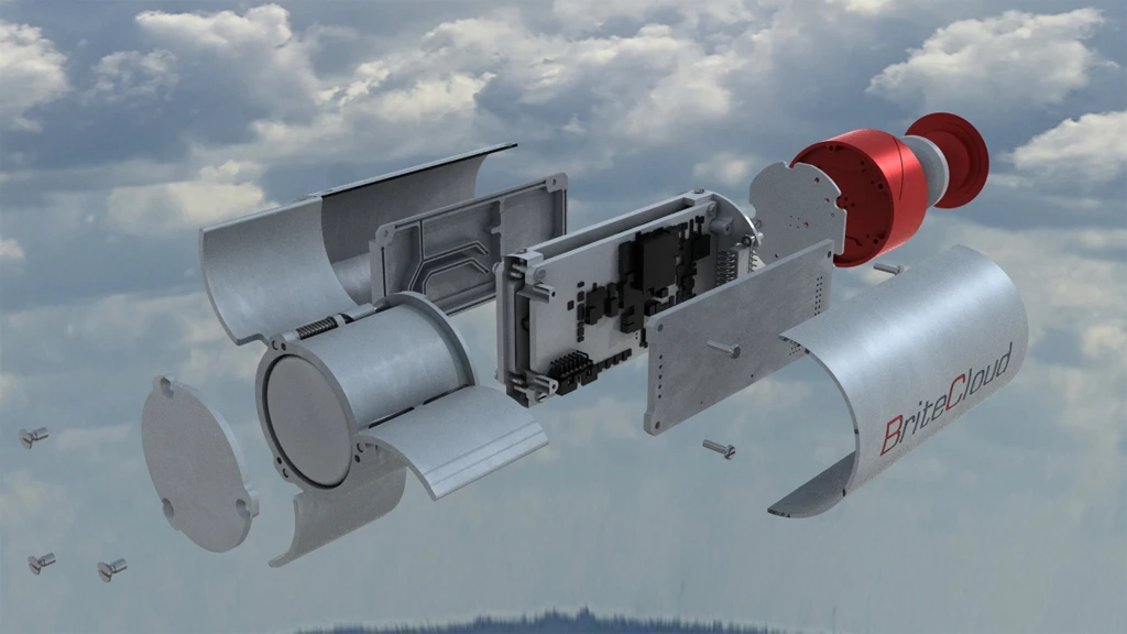 Exploded view of BriteCloud