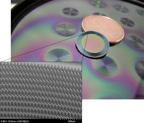 A micro-scale turbomolecular pump developed by Honeywell can achieve high vacuum conditions, but requires a backing pump so to do (Photo: Honeywell Corporation via DARPA)