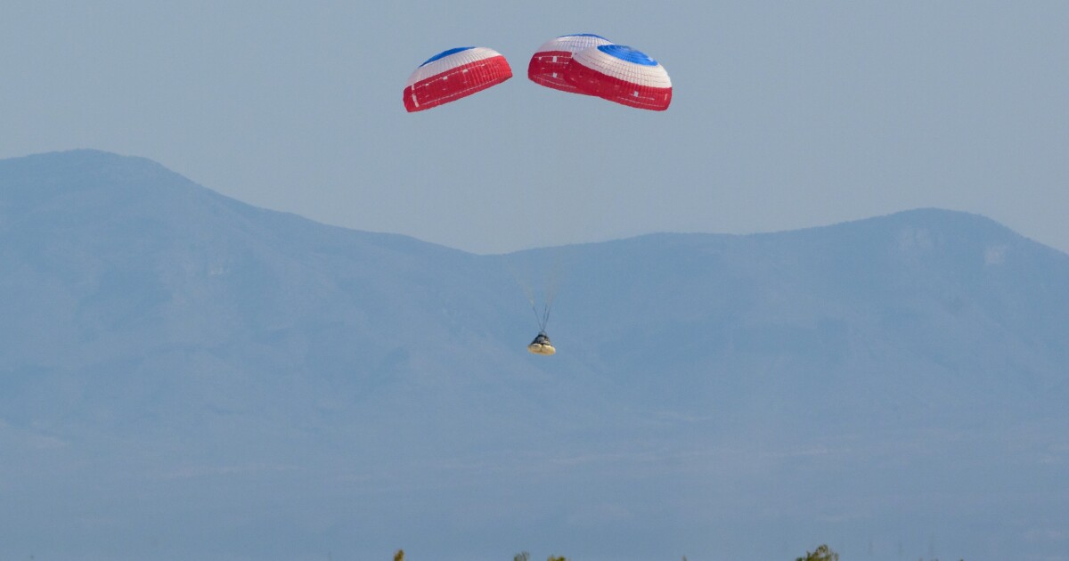 Boeing's Starliner spacecraft safely touches down in New Mexico