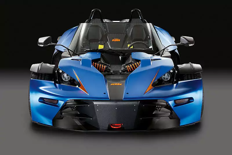 The KTM X-Bow GT front view