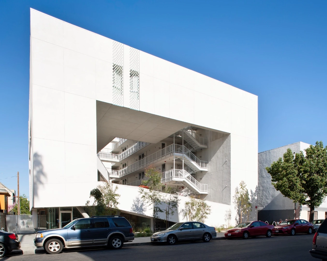 The Six was designed by Brooks + Scarpa and is certified LEED Platinum (a green building code)
