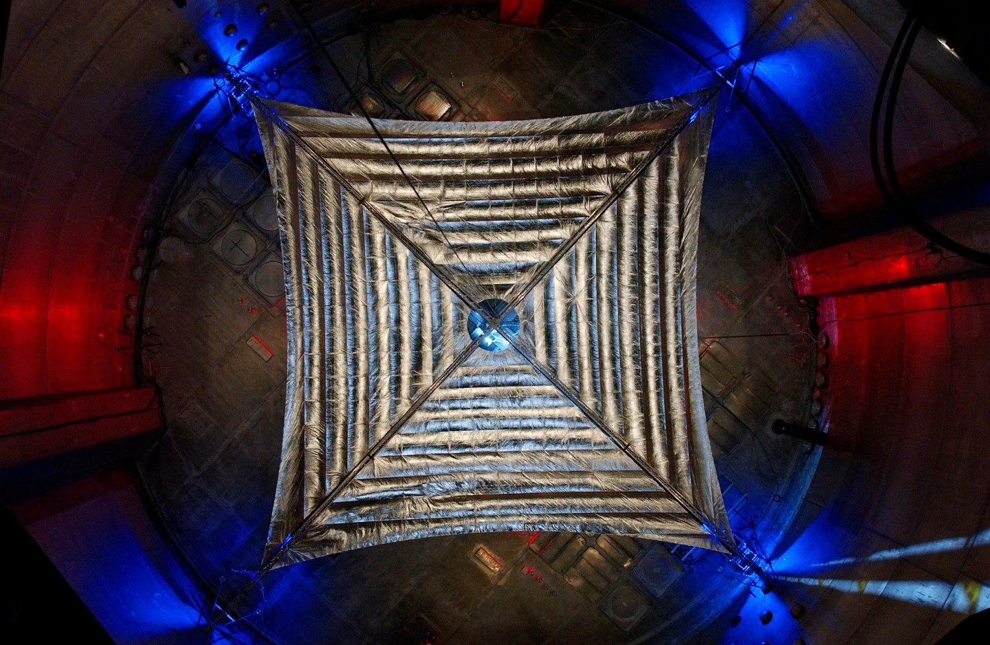 The solar sail may launch as early as 2014 (Image: NASA)