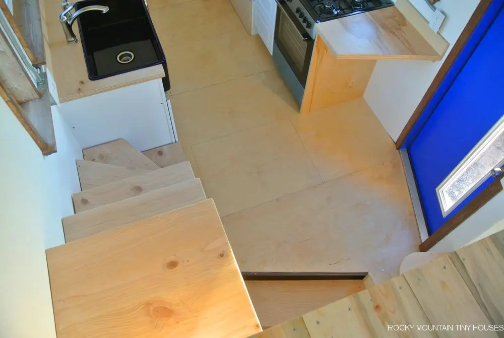 The Wanderlust's storage-integrated staircase
