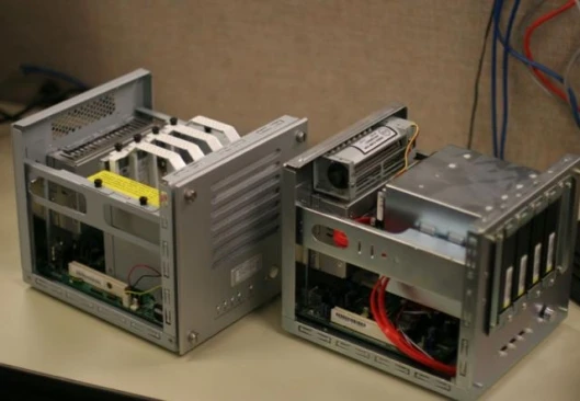 ReadyNAS X6 revision B and A side by side