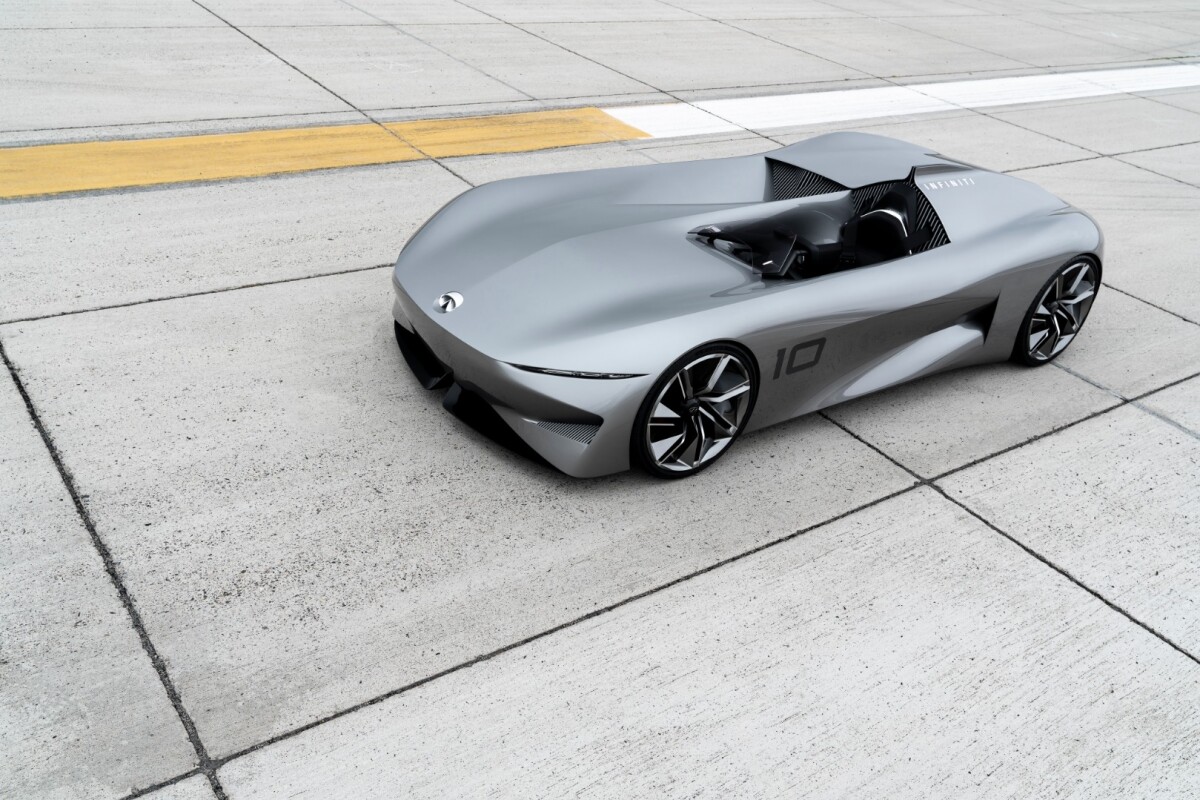 The Infiniti Concept 10 is an open top, single seat electric speedster