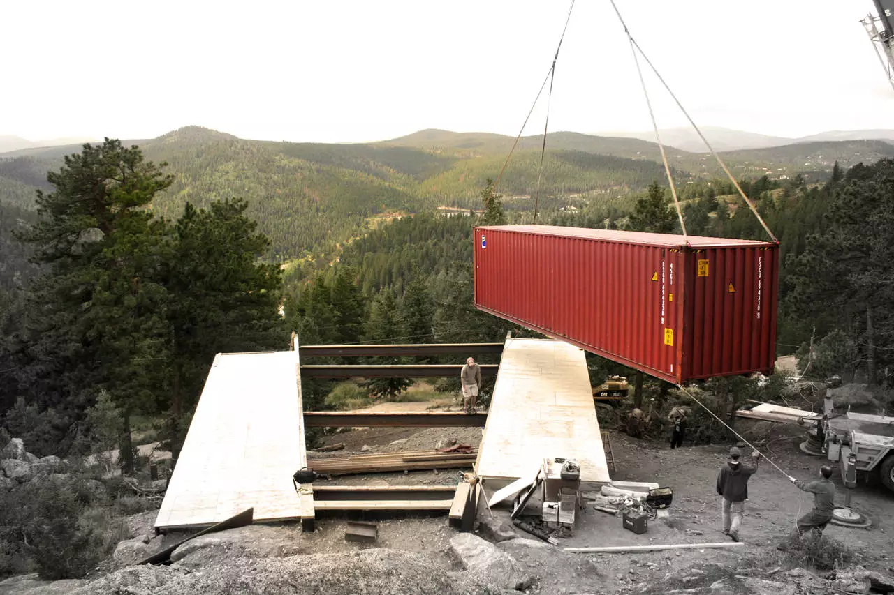 Studio H:T's Shipping Container House is part-built from shipping containers (Photo: Braden Gunem)