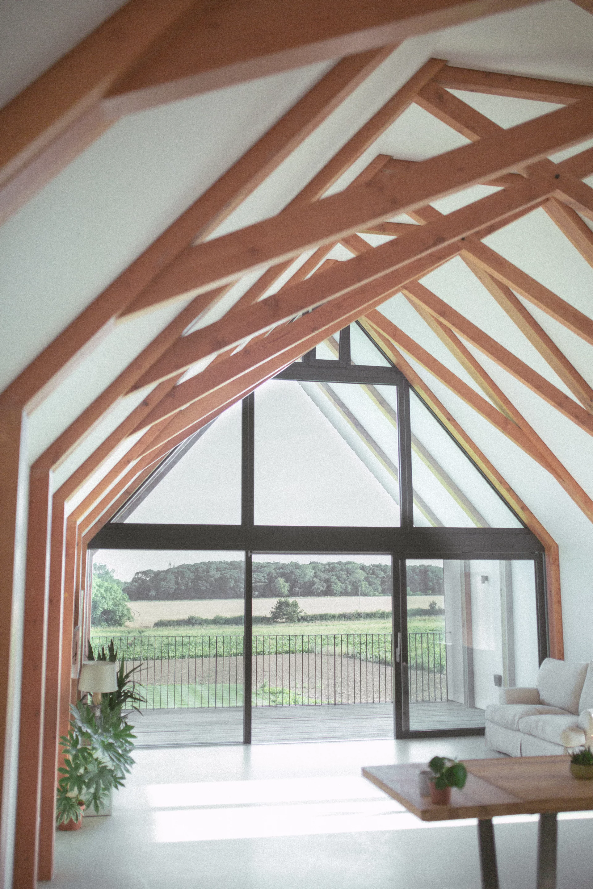 Black Barn is fronted by generous glazing
