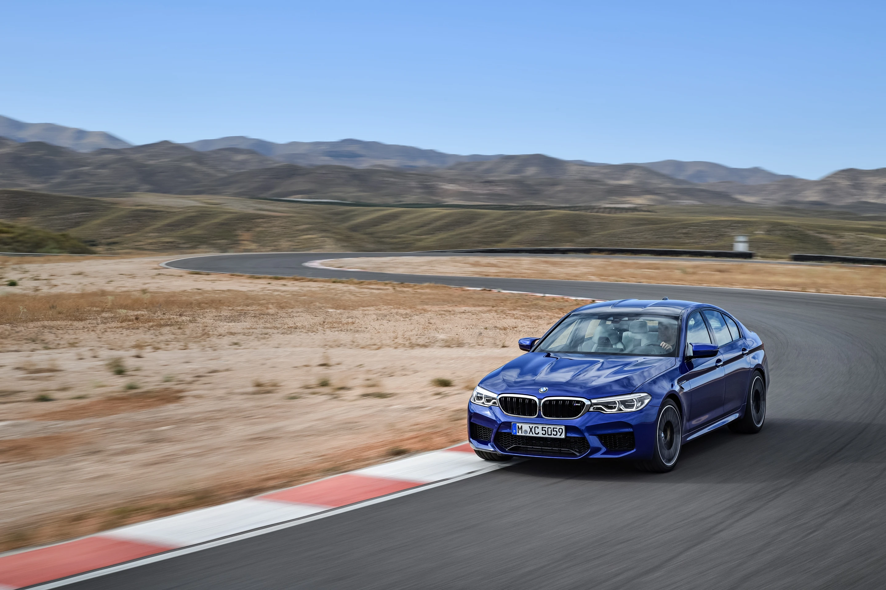 The M5 rides on 19-inch wheels as standard
