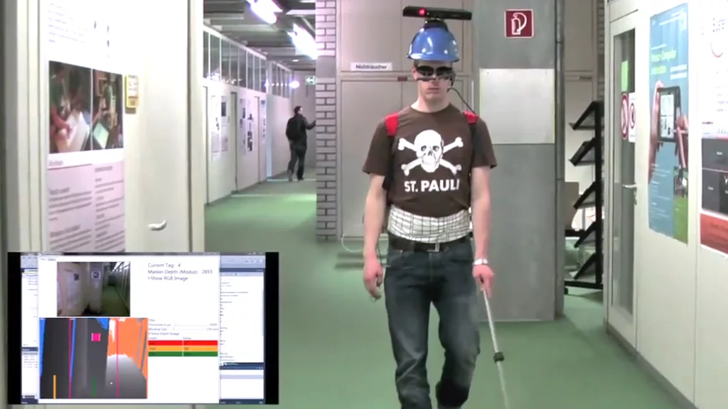 The NAVI project system helps the visually impaired "see" obstacles