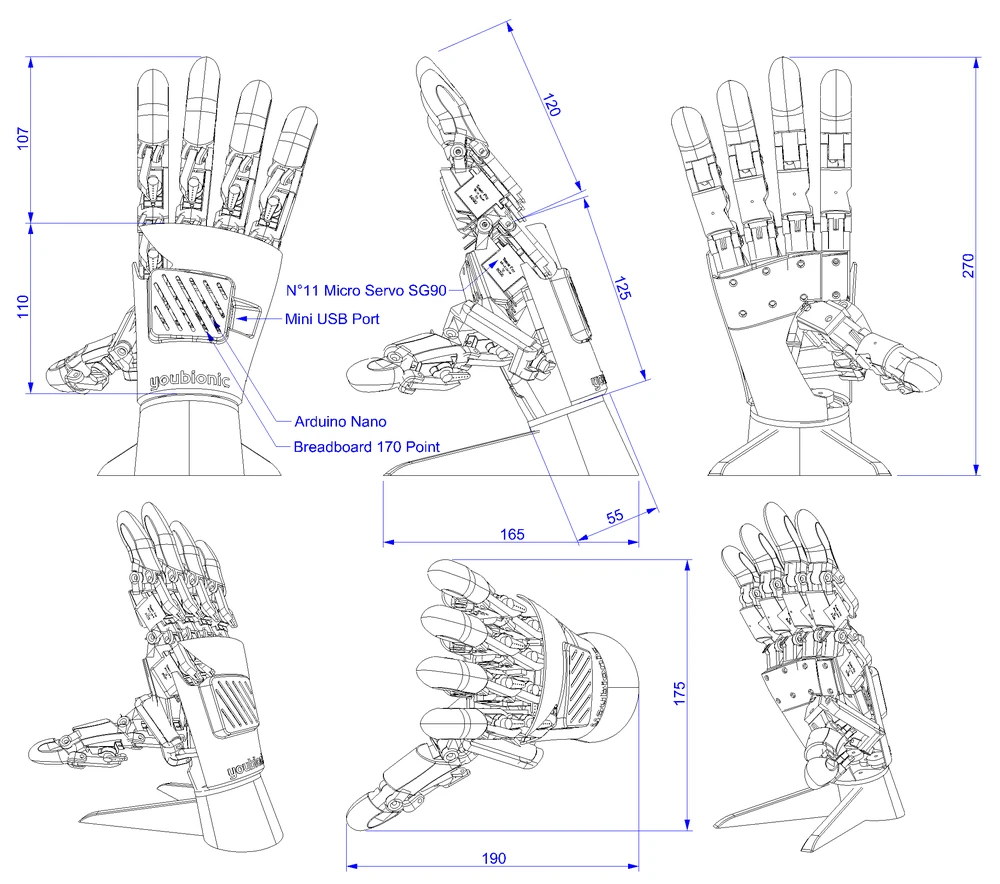 Plans for the bionic hand