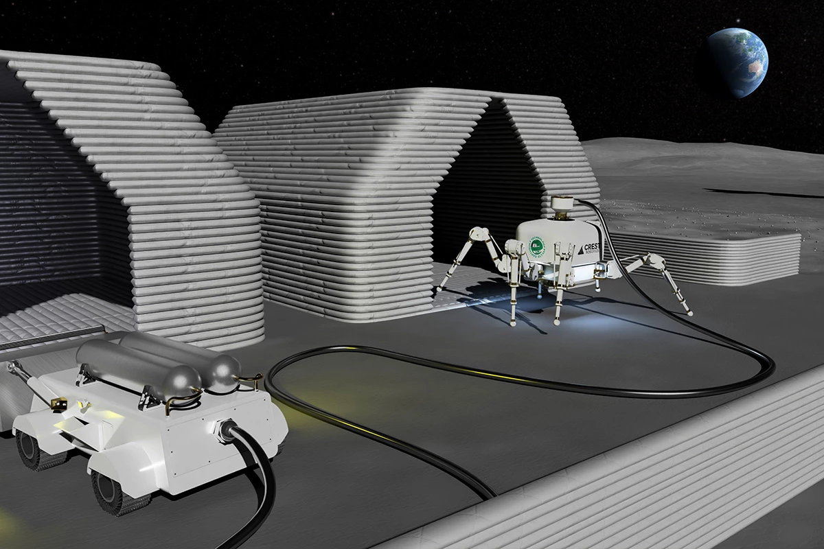 Charlotte's ability to create simple structures could see it build Moon bases for researchers