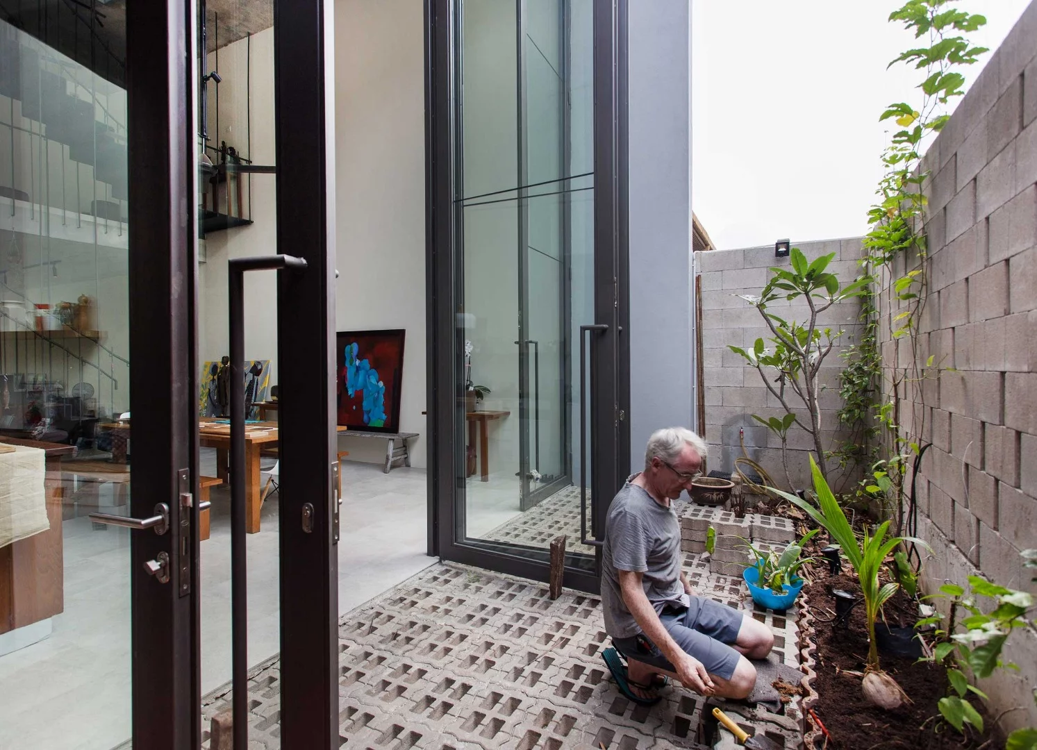 The Planter Box House was designed for a retired couple with a keen interest in gardening and growing their own food