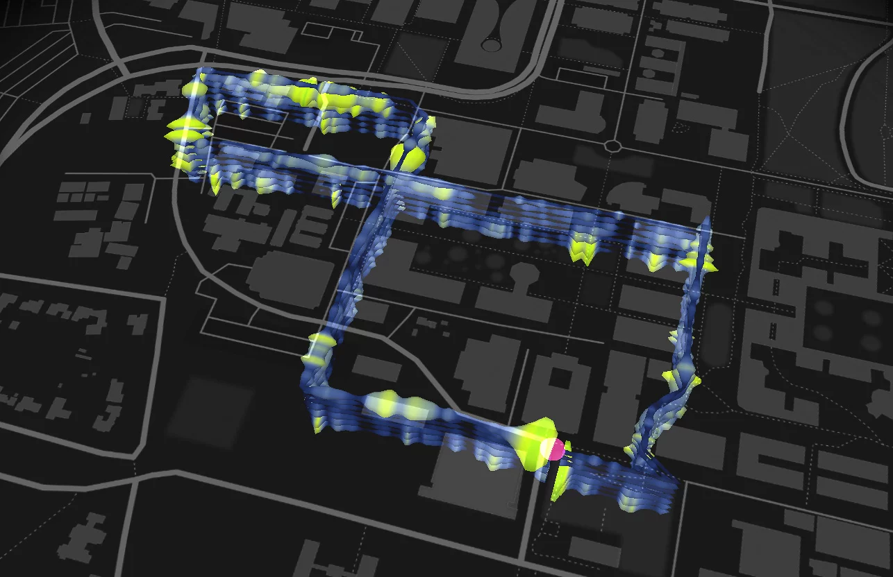 A 3 mile (4.8 km) loop of fiber optic cable buried underneath Stanford University was able to detect 800 seismic events over the course of a year