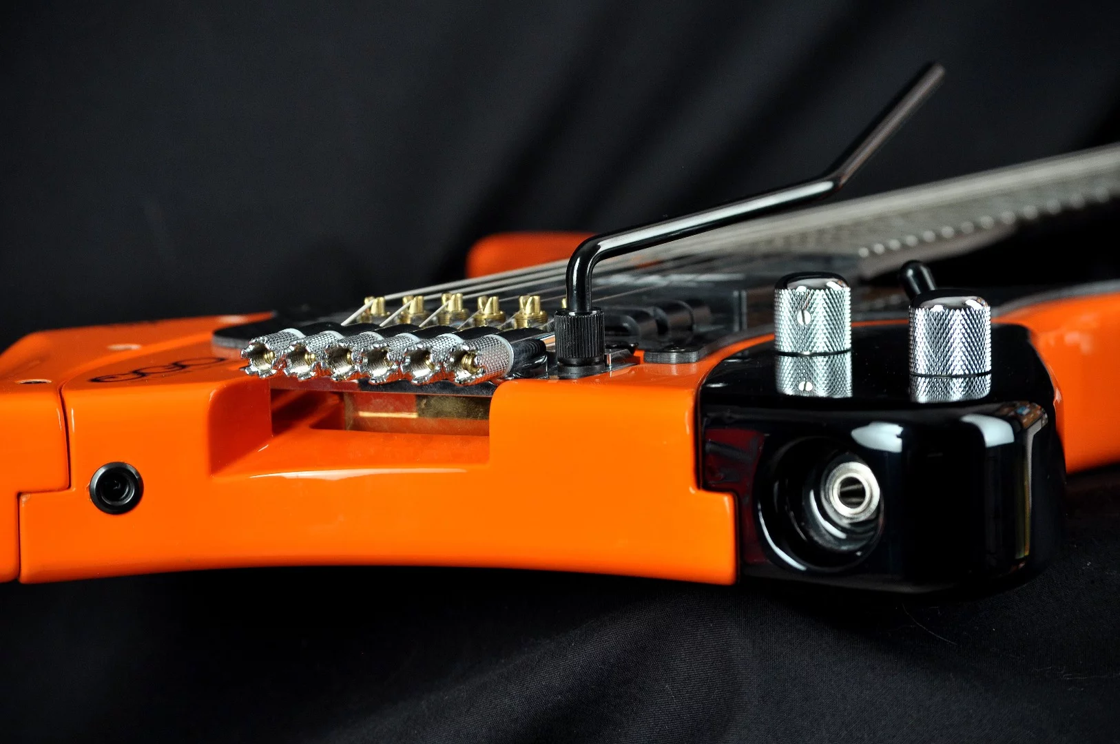 The Ego guitar design allows players to customize the chassis, hearth and arm sections to taste