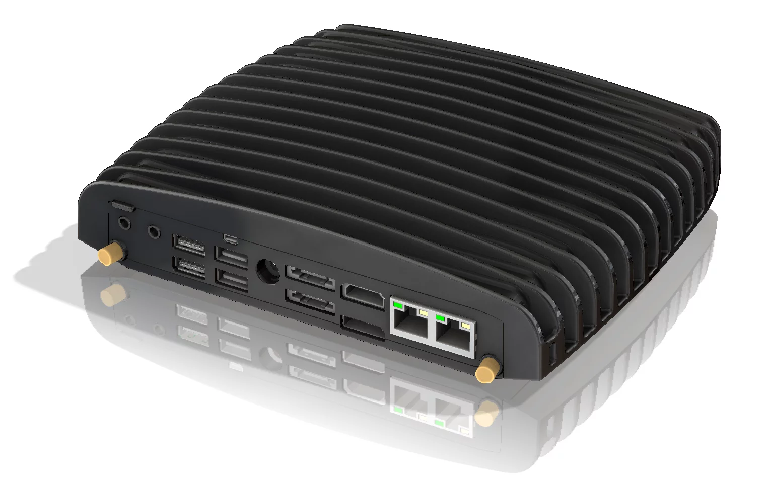 CompuLab's new Intense PC features HDMI and DisplayPort display connectivity, USB 2.0 and USB 3.0 ports and dual Gigabit LAN