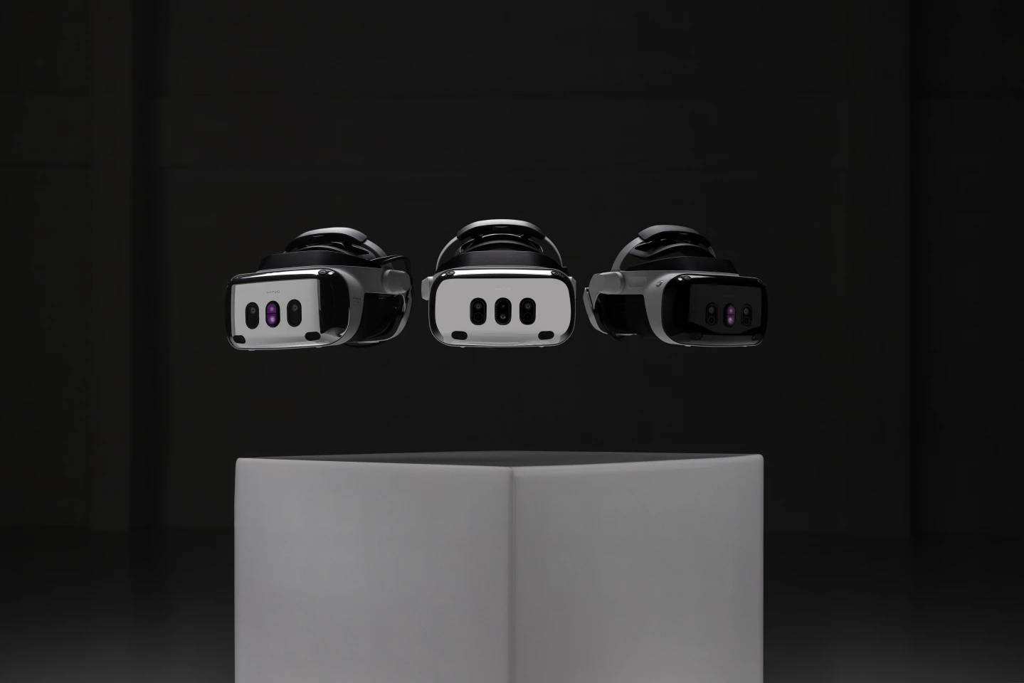 Each of the Varjo XR-4 mixed-reality headsets features 20-MP front-facing cameras for high-fidelity pass-through visuals on dual 4K mini-LED displays