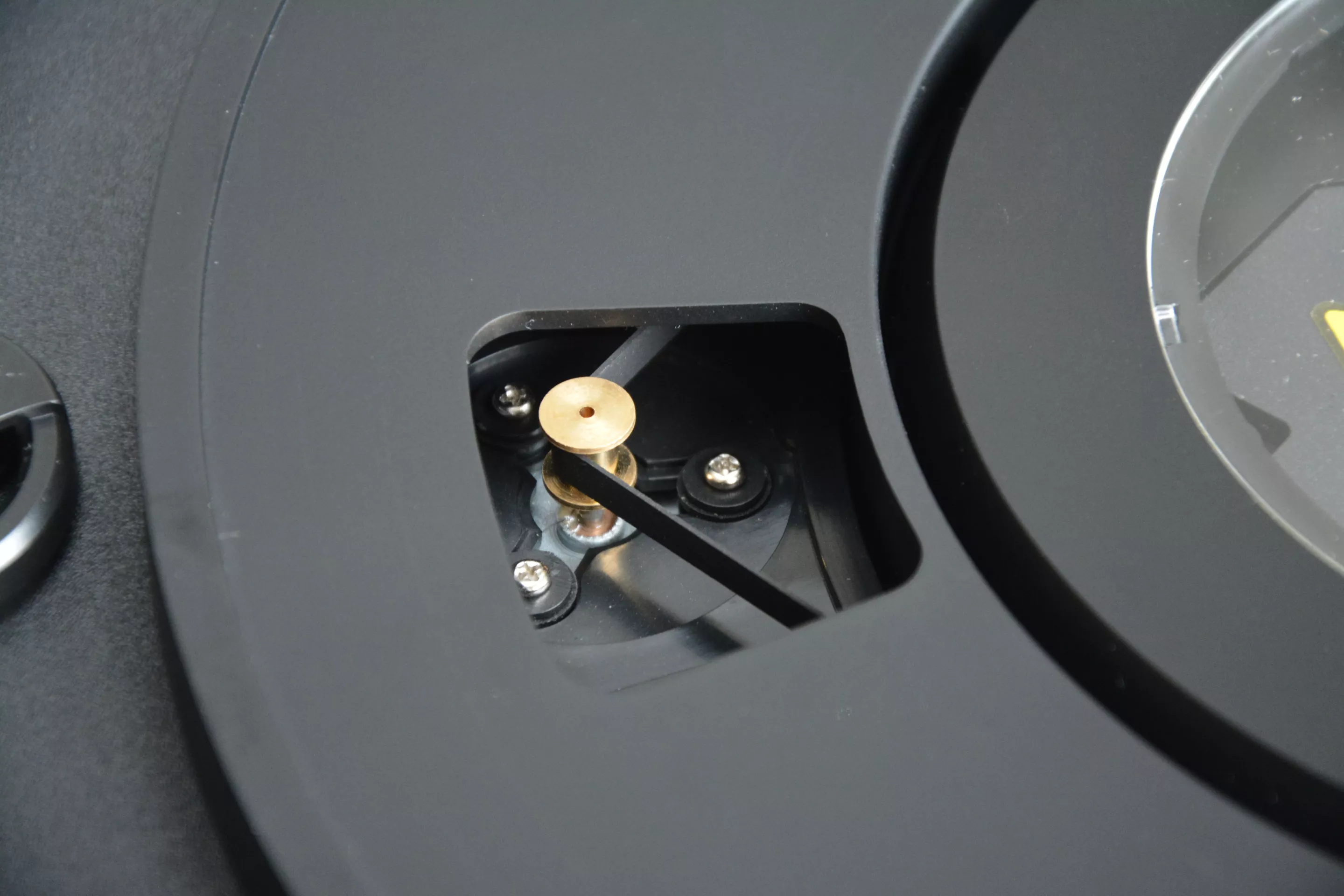 The Analog+ turntable is belt-driven with electronic speed control, and supports 33 and 45 rpm