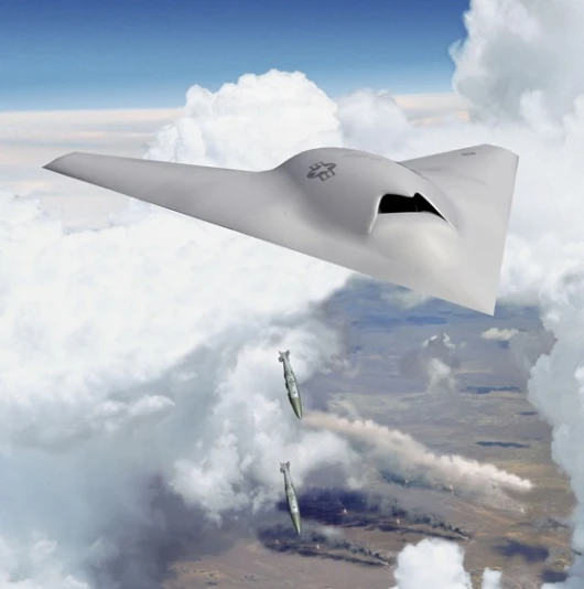 Artists rendition of the X-45C, the aircraft on which Phantom Ray will be based (Photo Credit: Boeing Company)