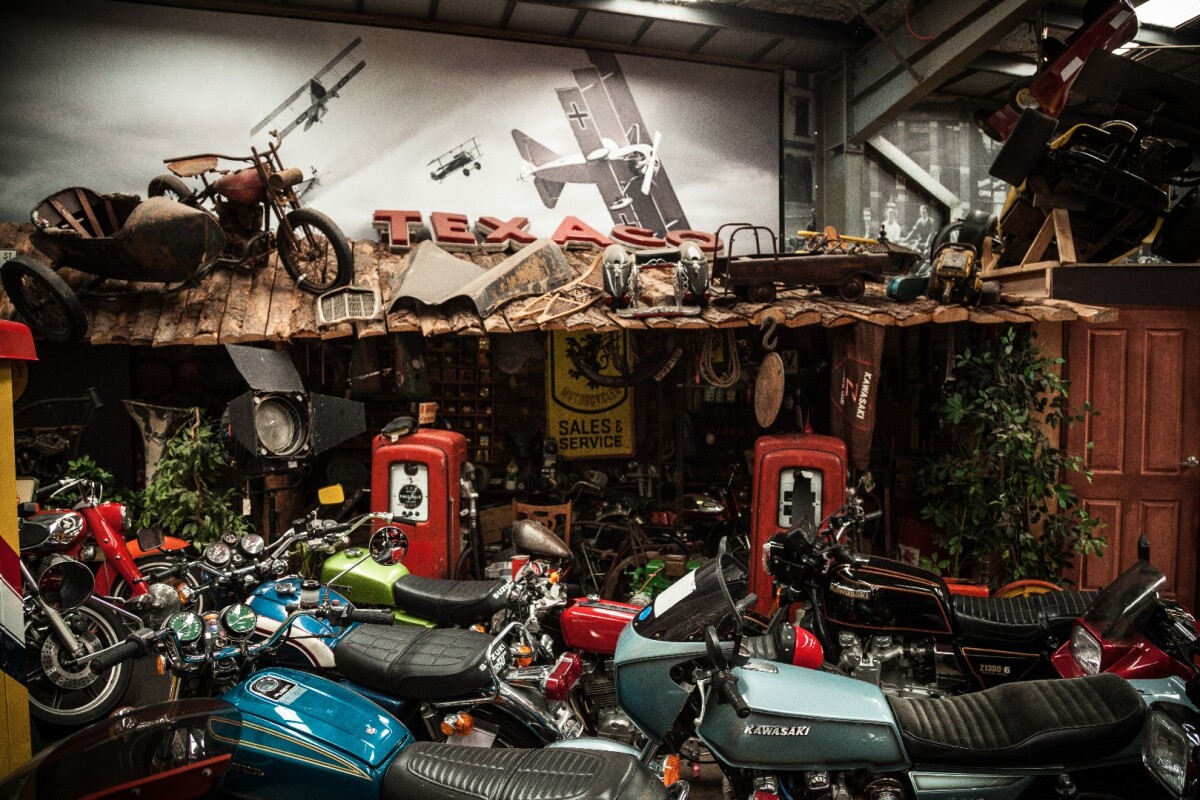 The old garage - often used as an outback Australian service station display