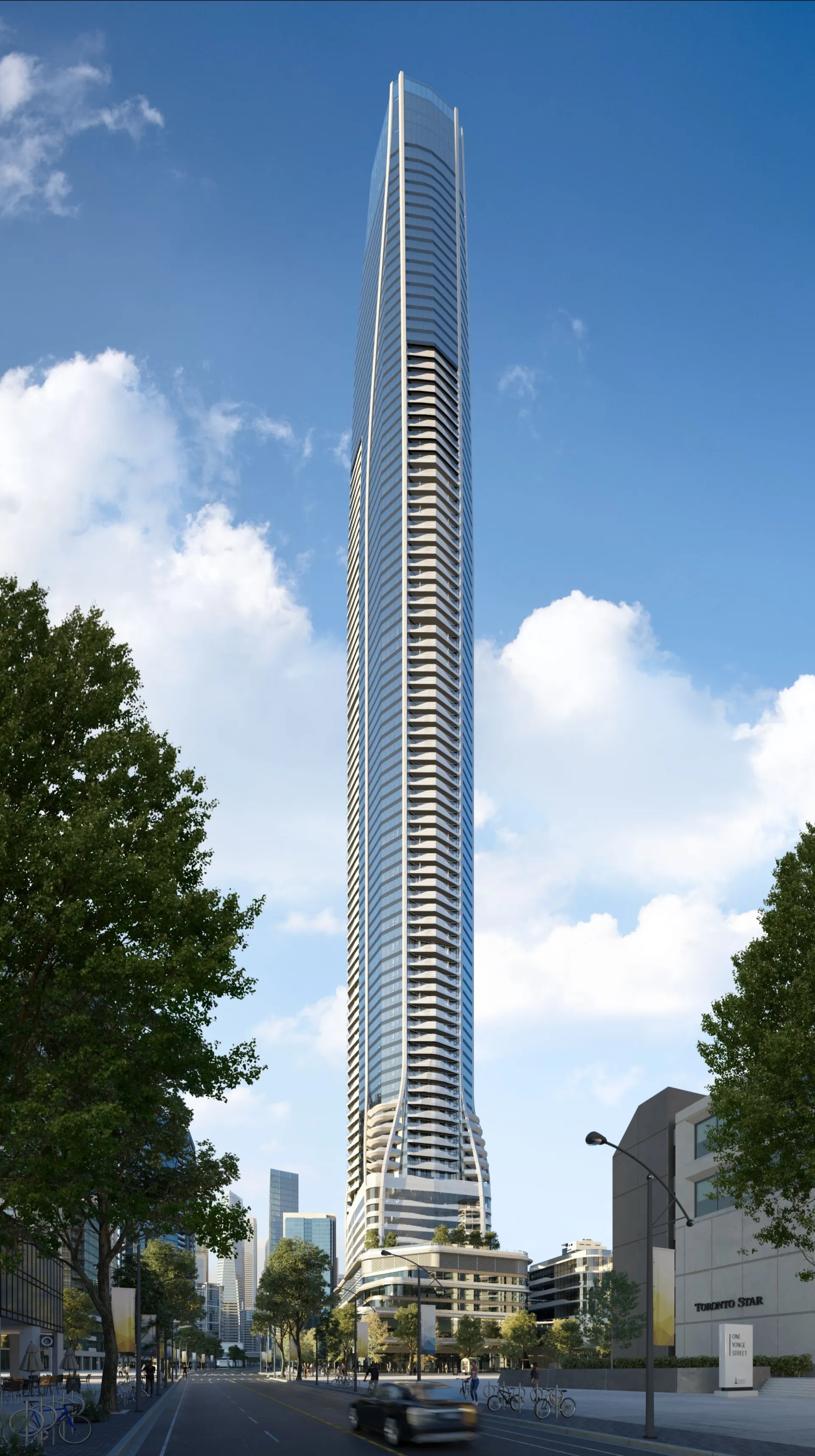 Sky Ramp Building Pinnacle SkyTower becomes Canada's tallest building at 1,154 ft in Toronto