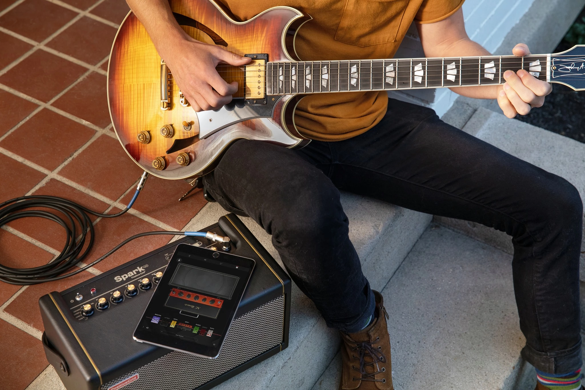 A neat device on its own, the Spark becomes a massively flexible library of tones, backing tracks and learning tools when connected to the Spark app