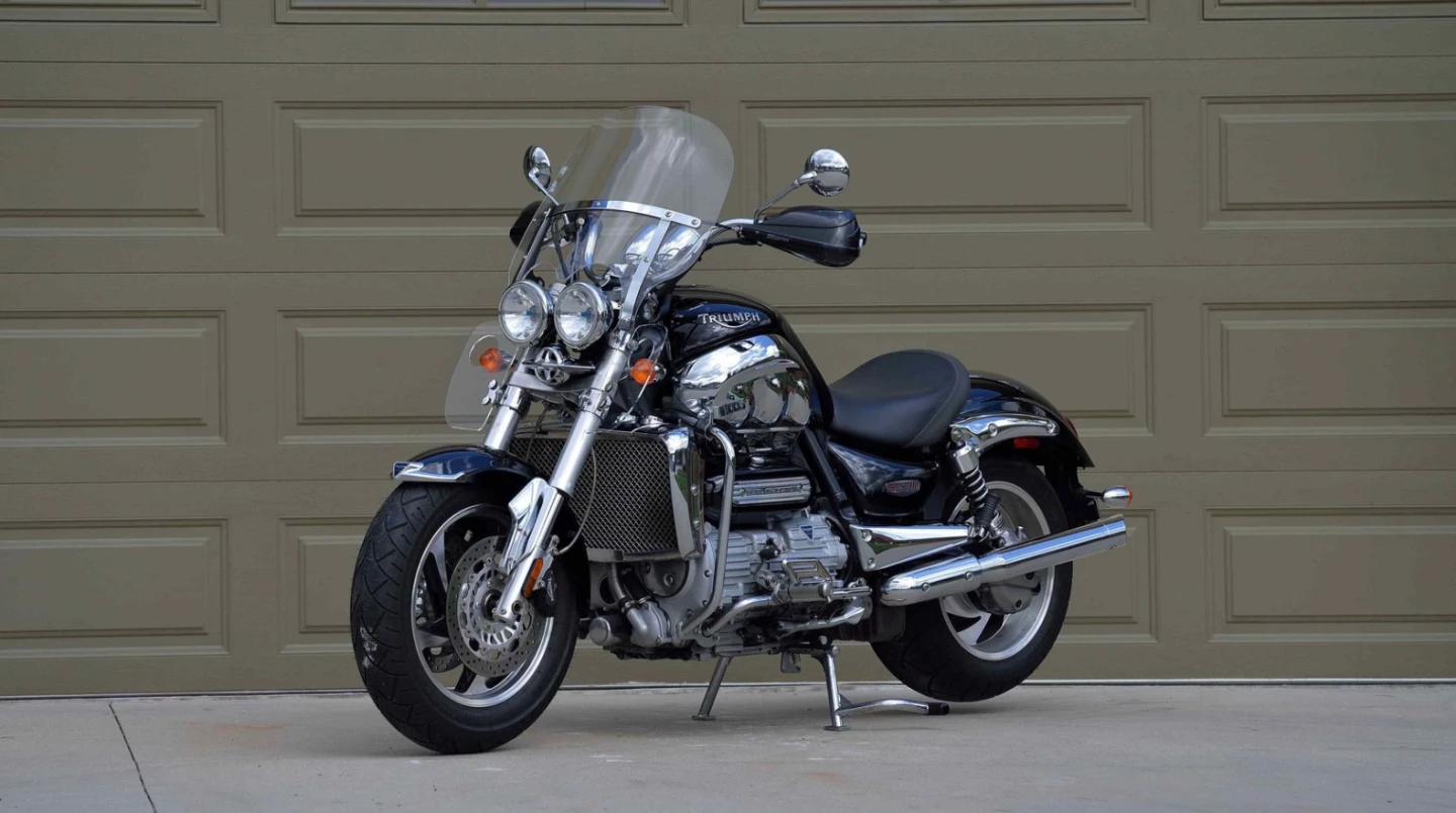 The Triumph Rocket III was one of the bikes which spearheaded the revitalization of the Triumph name, with a stonking 2.3 liter three-cylinder motor and shaft drive. Right now, the landmark machine appears to be at it's cheapest point ever. This one sold in excellent condition for just $5,225 Auction Description