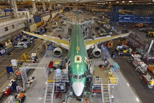 P-8A Poseidon - T1 in factory (Photo: Boeing)