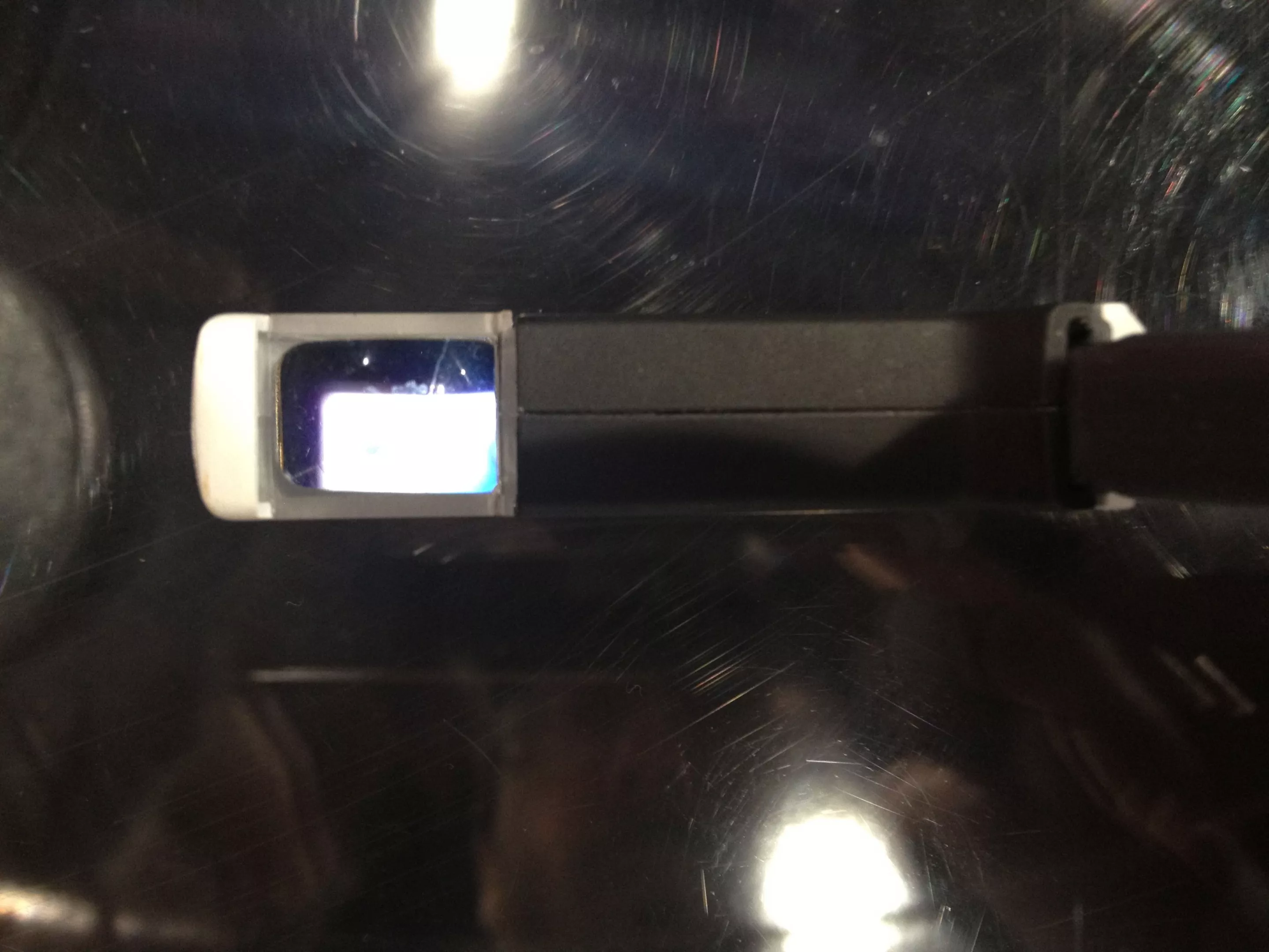 A look into the eyepiece of the Vuzix M100