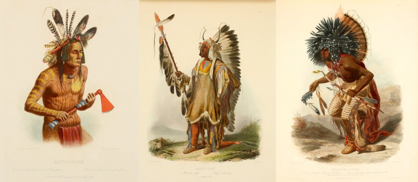 The Voyage dans l'intérieur de l'Amérique du Nord, exécuté pendant les années 1832, 1833 et 1834 by Karl Bodmer and Prince Maximilian zu Wied-Neuwied is justly celebrated as the greatest illustrated American travel narrative and the most important depiction of American Indians in the frontier era. This copy sold for $420,500 at Sothebys on June 13, 2017