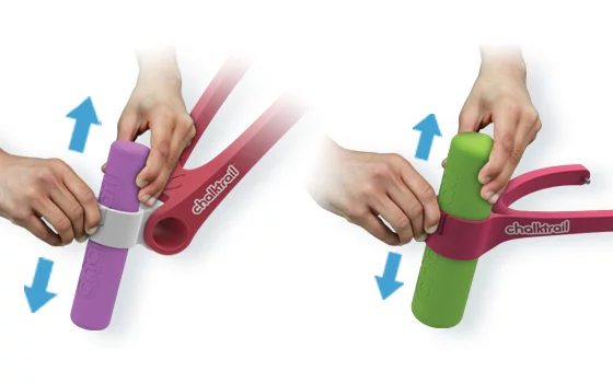 Each piece of chalk lasts up to 1.5 miles