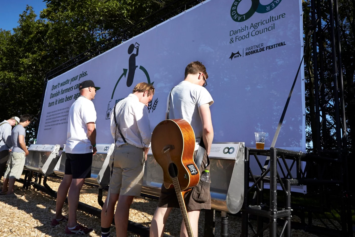 Danish festival-goers donate urine to help make beer