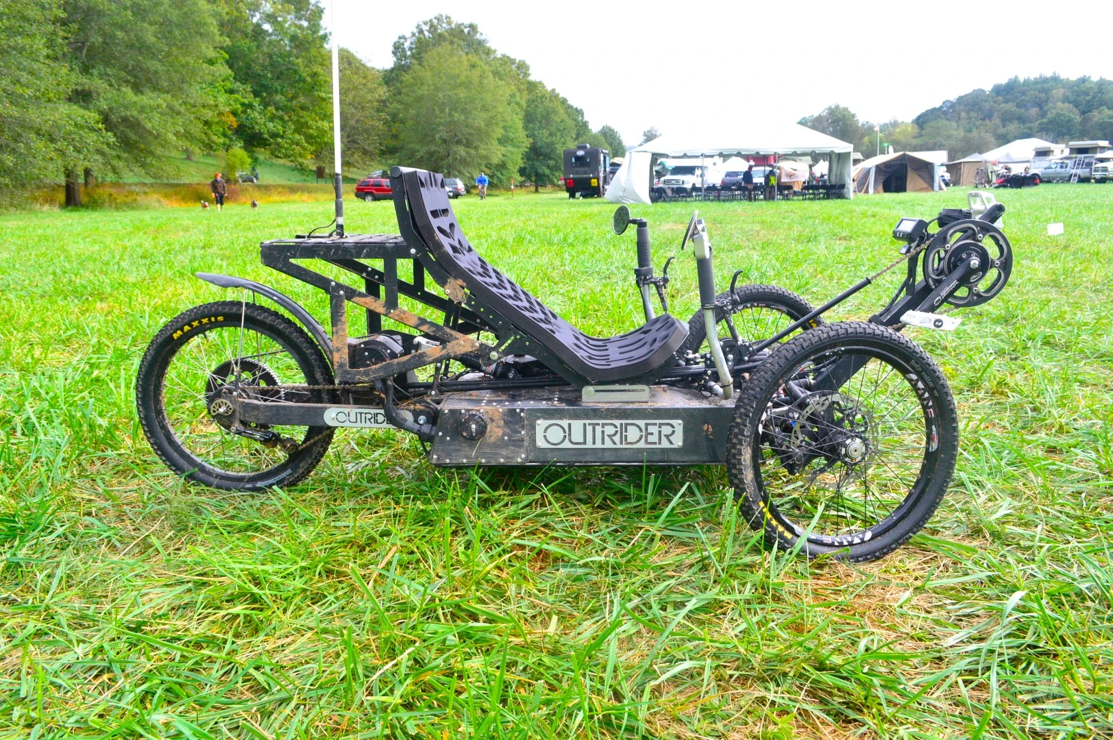 We've looked at Outrider electric recumbent trikes for street and dirt in the past, and the NC-based company showed probably the lightest adventure vehicle at Overland Expo East. We got to take its latest model for a spin, which we'll detail in a full future article