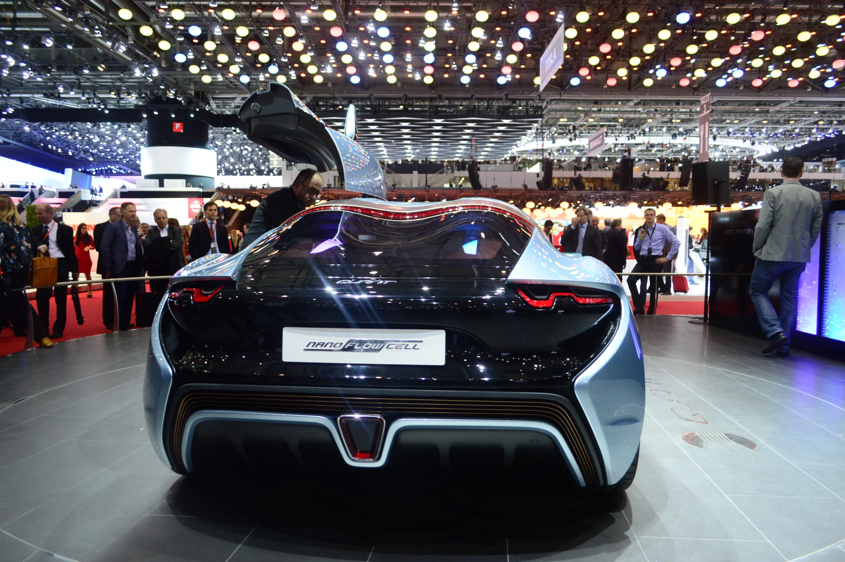 The Quant is powered by a motor at each wheel