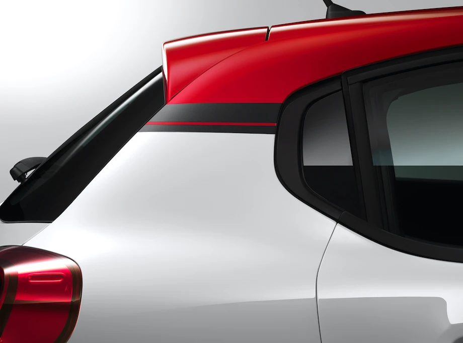The roof and body can be finished in different colors