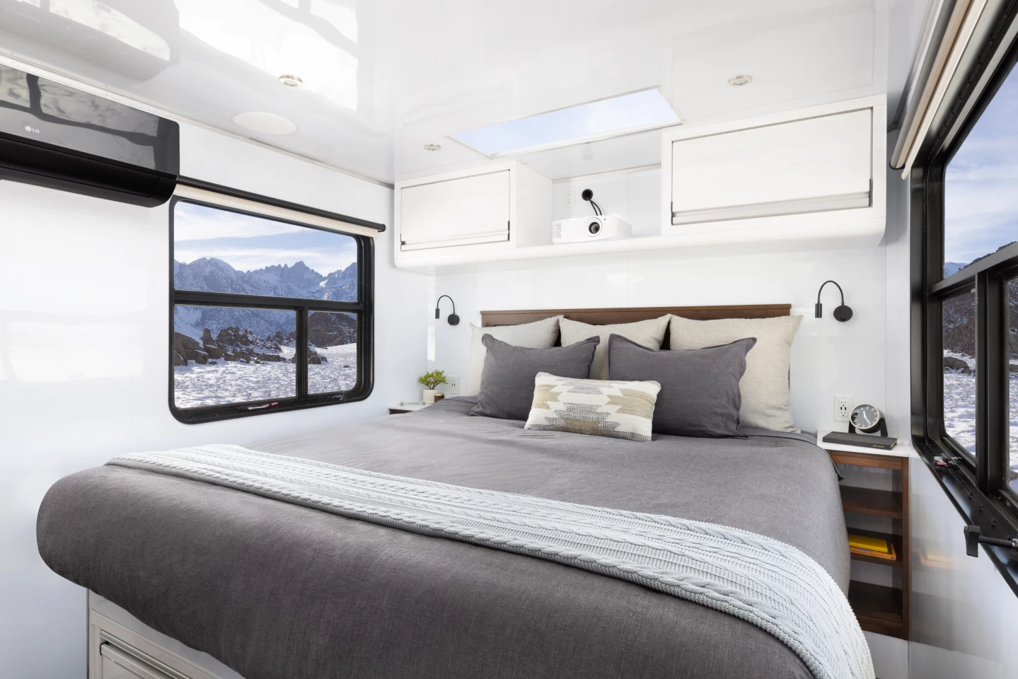 The Living Vehicle HD comes standard with a queen bedroom but now has the option of a king