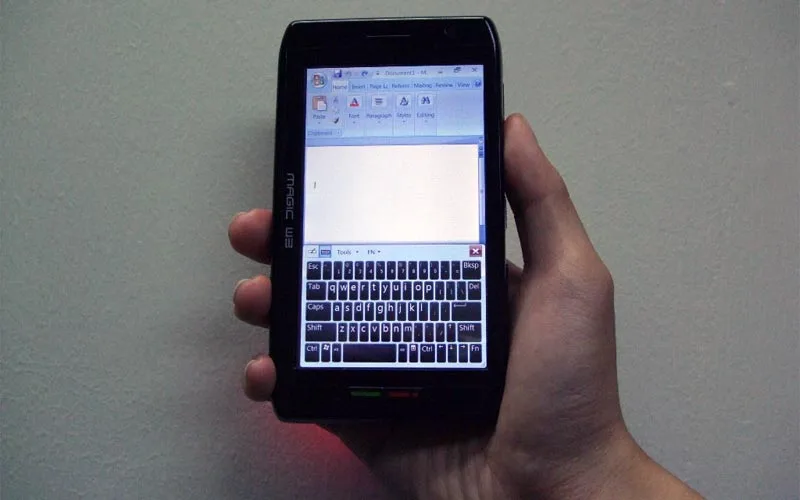 Document creation and web updates can be undertaken using the onscreen keyboard, or via a USB or Bluetooth physical keyboard