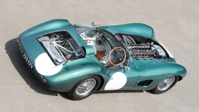The DBR1 exactly as it was when it finished second in the 1959 24 Hours of Le Mans. The DBR1s finished first and second a lap apart, with a string of Ferrari 250 GTs some 25 laps astern - a massive margin considering the Ferraris did not complete 300 laps.