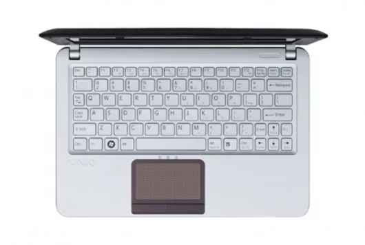 The 'chiclet' keyboard of the Sony VAIO W-Series