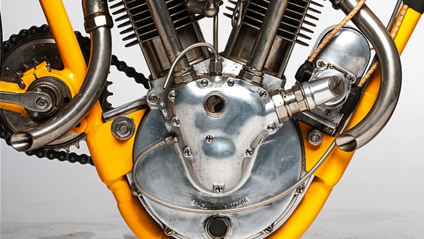 The one-hundred-year-old Cyclone Board Track racer going to auction next month was restored by noted author, historian and craftsman Stephen Wright and owned by the man with the midas touch, Steve McQueen