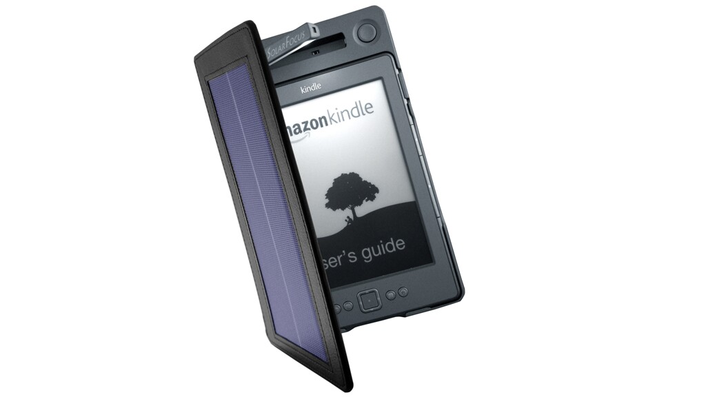 The SolarKindle is available for the Kindle 4 (pictured) and Kindle Touch