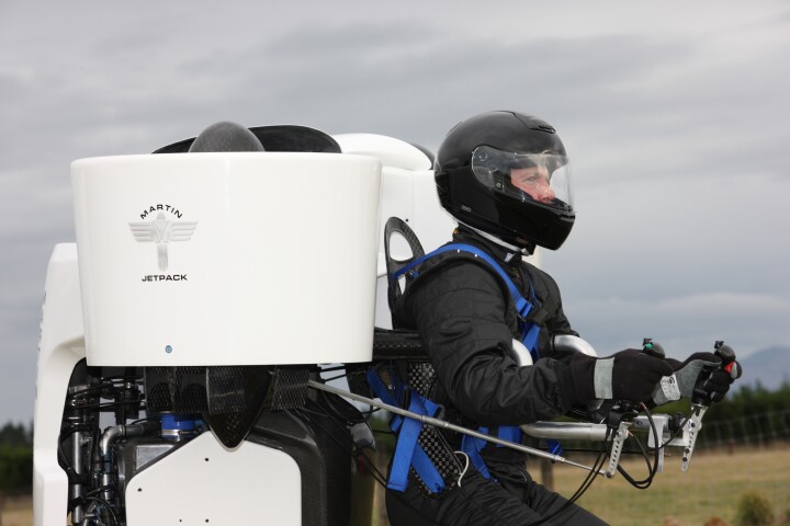 The Martin Aircraft jetpack is the first commercially-available jetpack