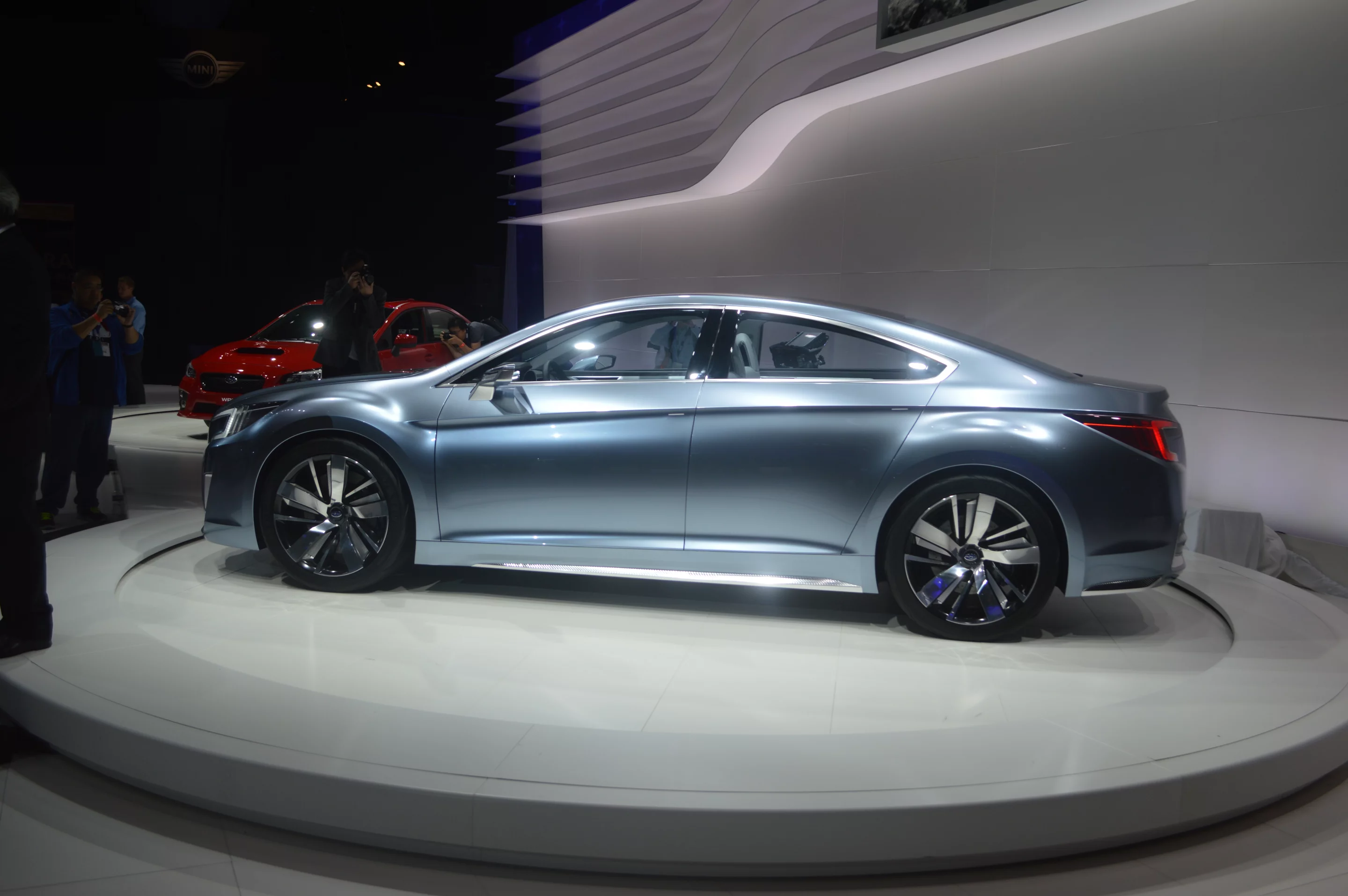 The Legacy's profile is defined by a fast roofline and strong character line