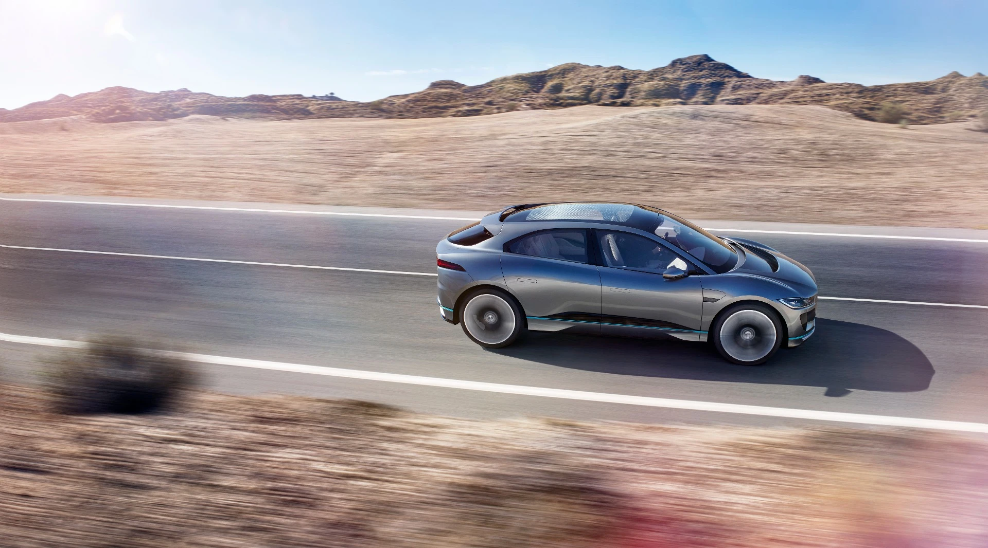 The Jaguar I-Pace is a much more handsome take on the electric four-wheel drive than the Tesla Model X