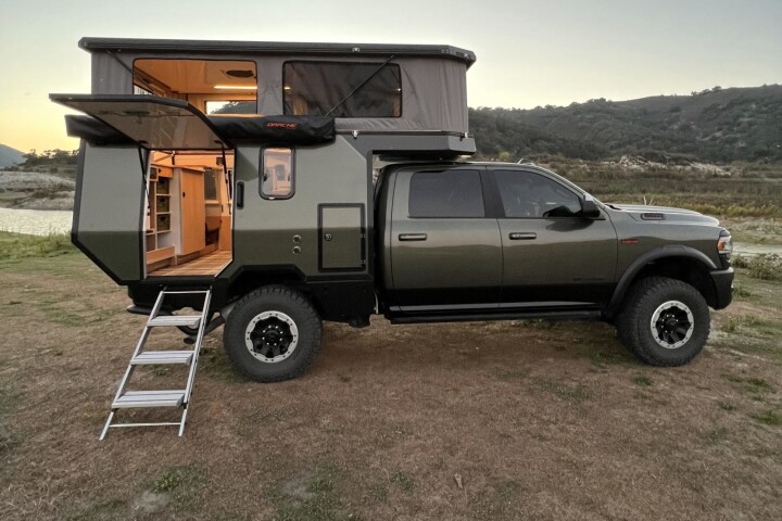 The Enduro Campers SuperTourer is a lightweight, extreme-duty composite truck camper for overlanders