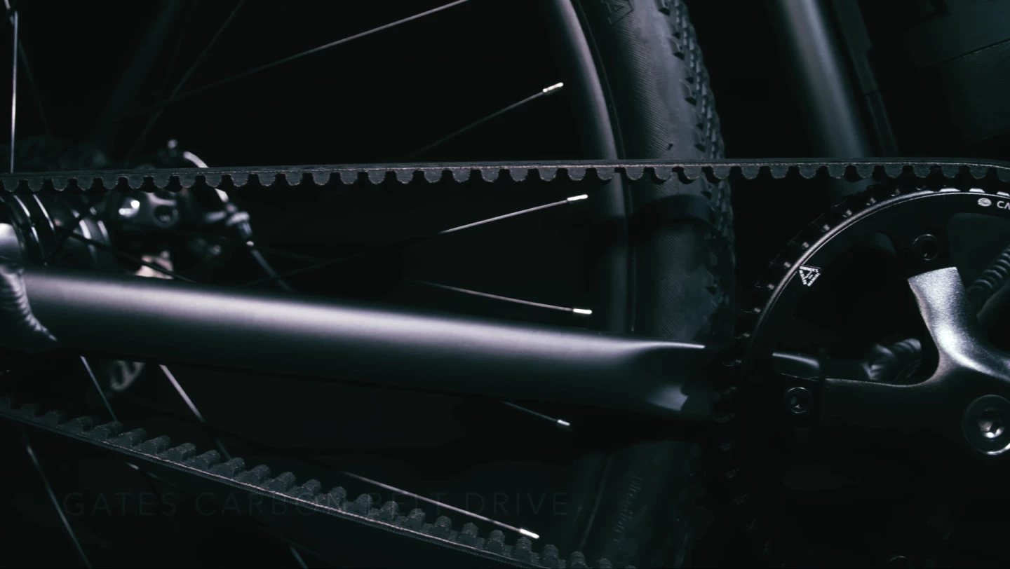 A close look at the nothng's Gates Carbon belt drive